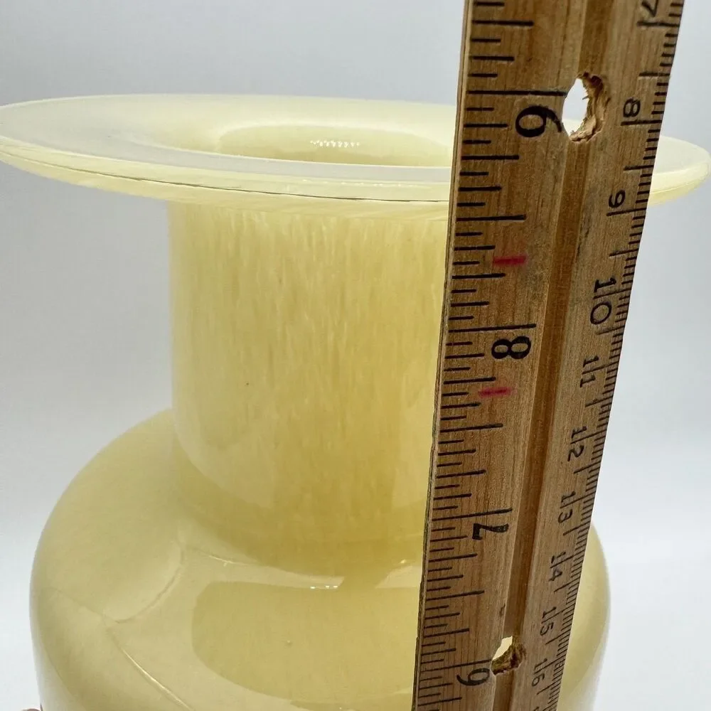 Victoria Hagan Perfect Pieces Magnolia Glass Vase Yellow 8.5